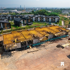 Втората фаза от строежа на най-мащабния жилищен проект на БС Конструкция в София River Park е в разгара си