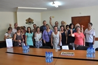 Кметът на община Разлог инж. Красимир Герчев официално посрещна 14 представители на френската фолклорна група 